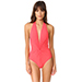 Karla Colletto Low Back Plunge Swimsuit